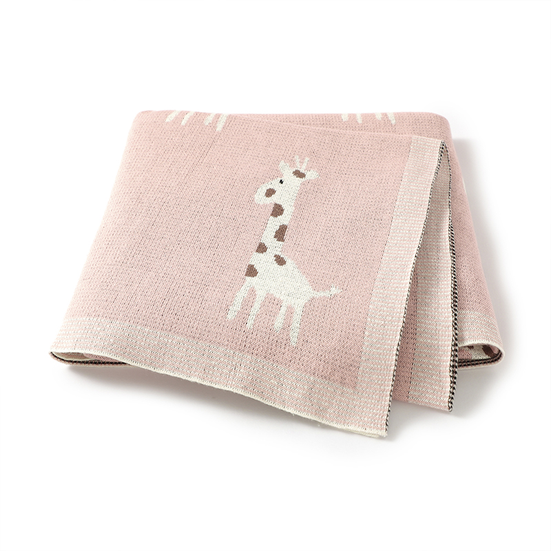 Baby Nursery Bed - Cotton Knitted Baby Blanket Newborn Boys