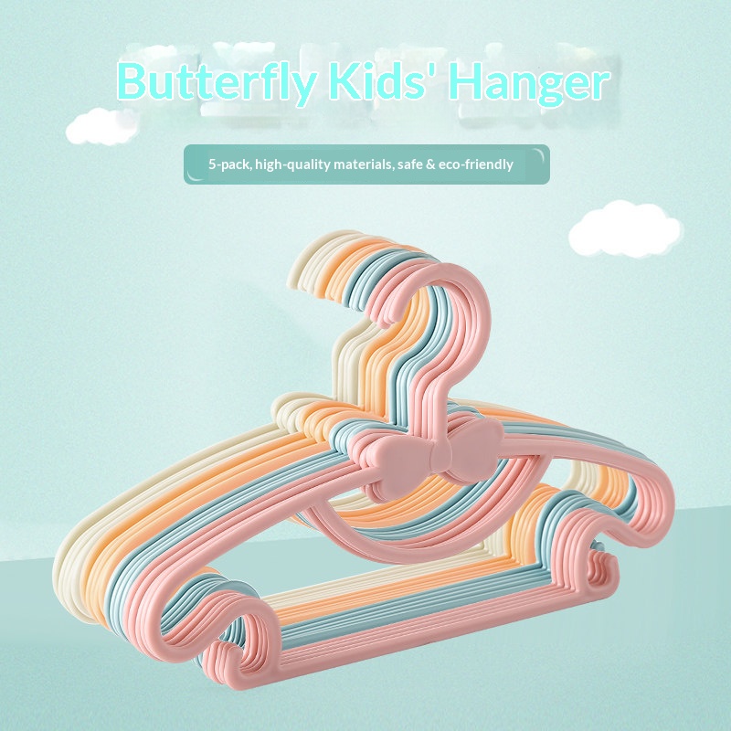 Baby Nursery Hooks - PP Plastic Baby Hangers Cute Bow