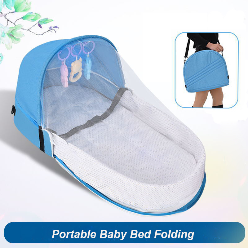Baby Nursery Bed - Baby Bed Crib Convenient Folding Anti-crush