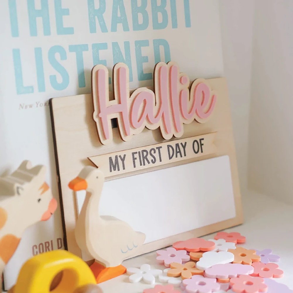 Baby Nursery Ornaments - 1Pc Custom First and Last Day
