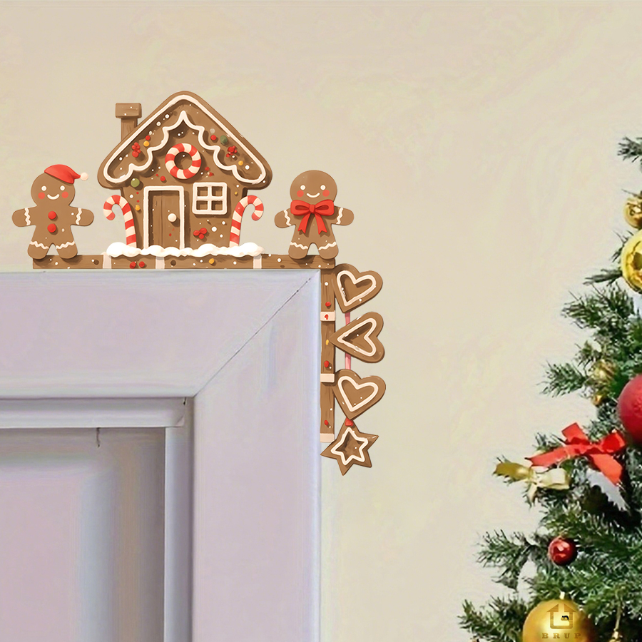 Wall Decal Nursery - Gingerbread House & Man Christmas Wall