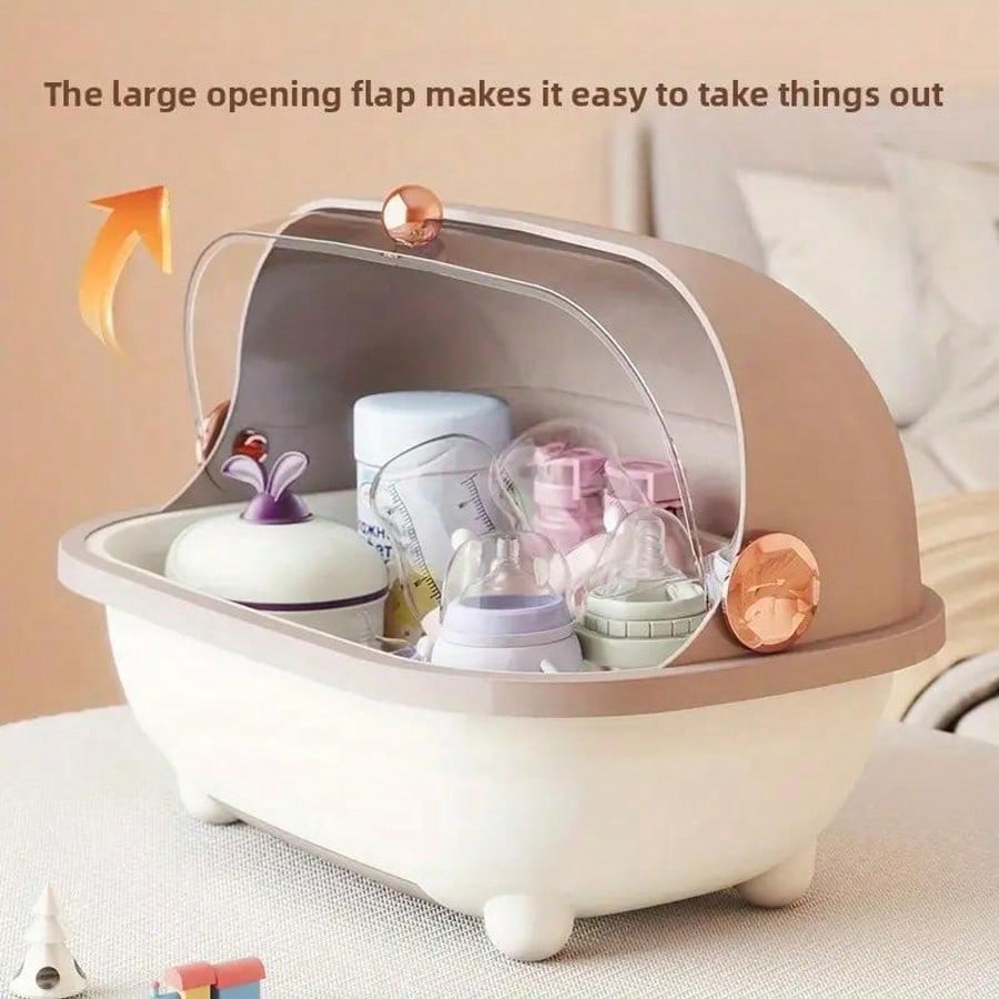 Baby Nursery Unit - Baby Bottle Drying Rack Storage Box