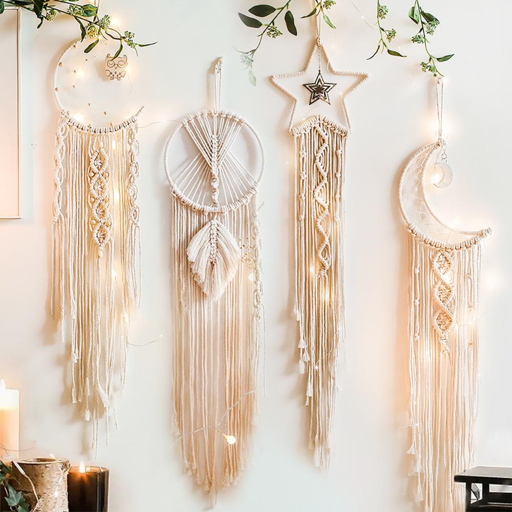 Baby Nursery Hanging Decor - Macrame Dream Catcher Boho Home Decor