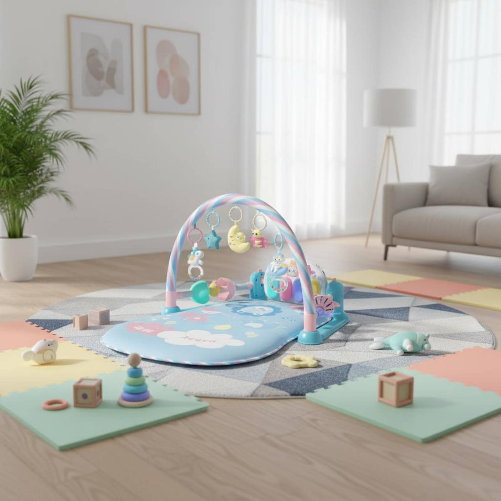 Baby Playpen with Piano Music  - Baby Nursery Bed recension och pris