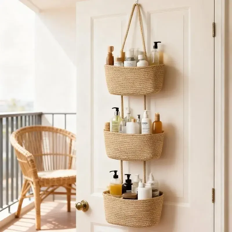 3-Tier Woven Cotton Hanging St - Baby Nursery Hooks recension och pris