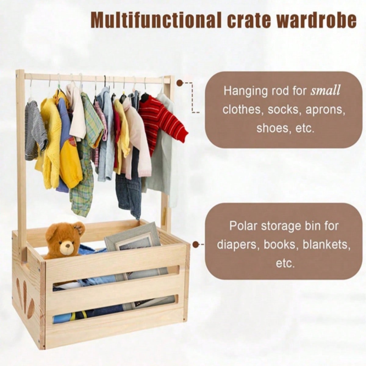 Baby Shower Crate Box With Han - Baby Nursery Unit recension och pris