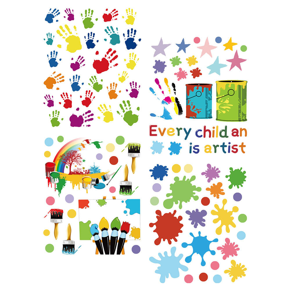 4 Sheets Wall Stickers Adorabl - Wall Decal Nursery recension och pris
