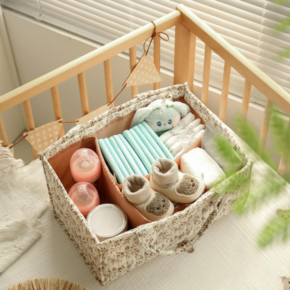 Floral Nursery Storage Basket  - Baby Nursery Basket recension och pris