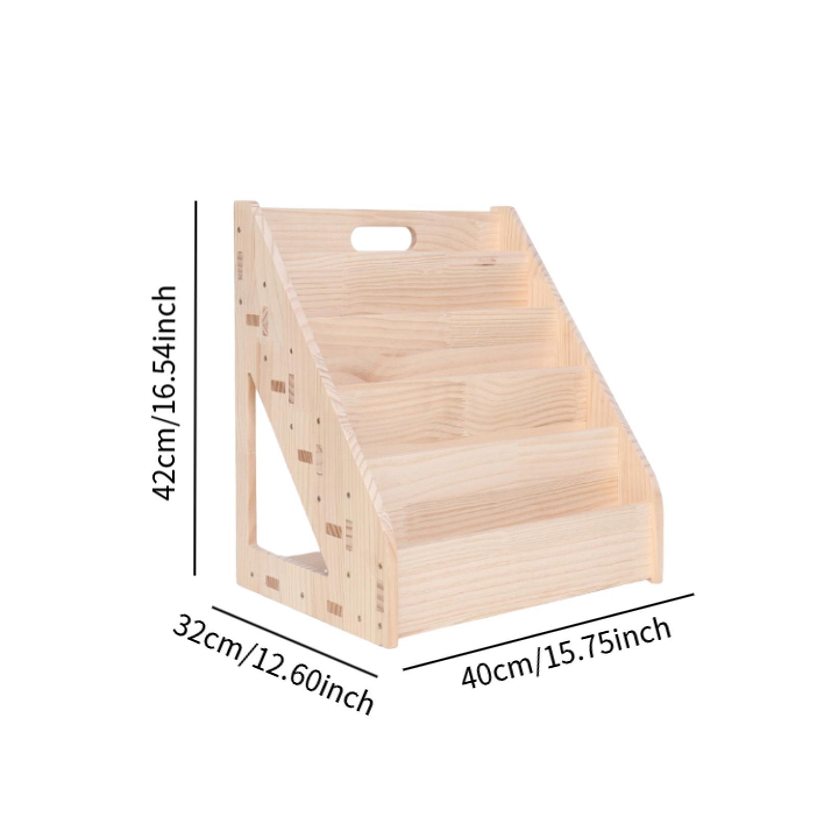 Kids Bookshelf Wooden Storage  - Baby Nursery Unit recension och pris