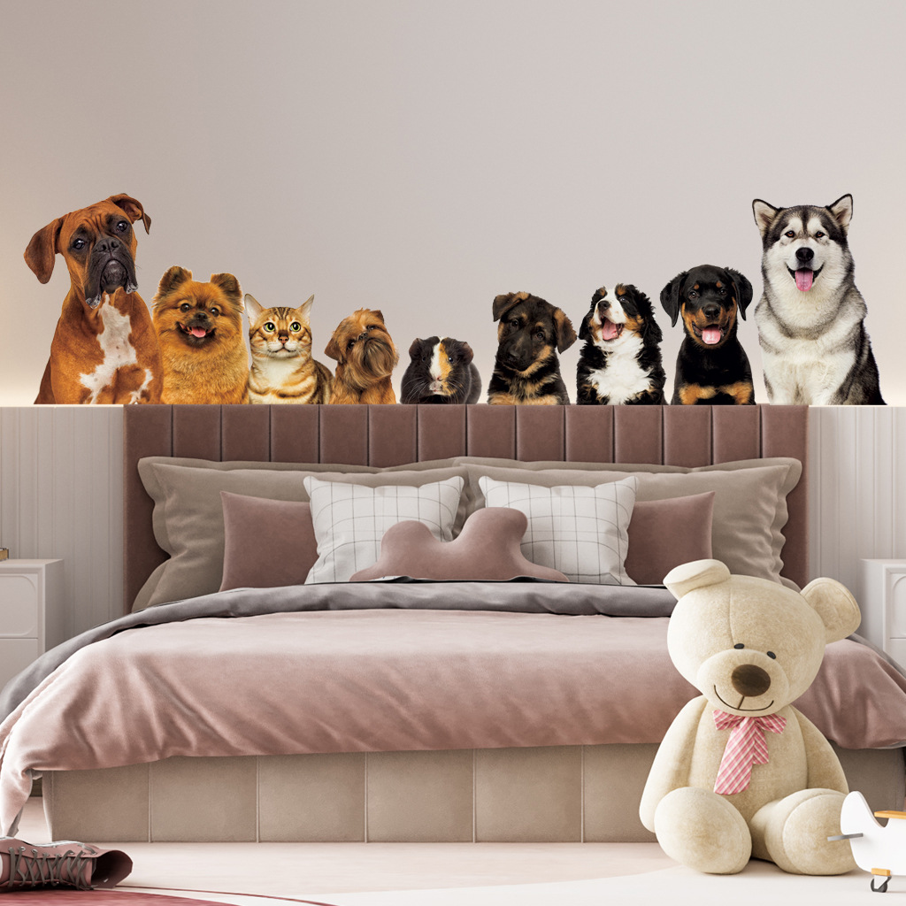 C30# 9 Cute Cats And Dogs Wall - Baby Nursery Decals recension och pris