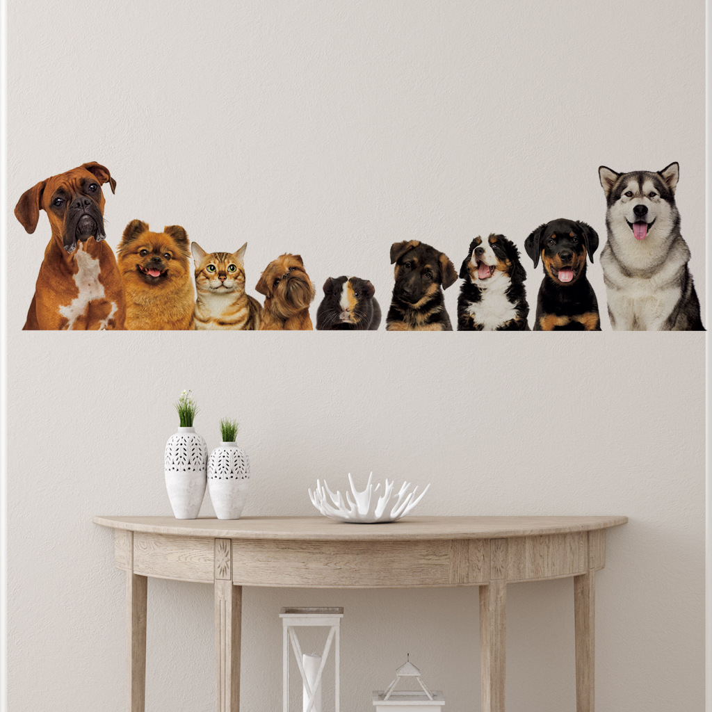 C30# 9 Cute Cats And Dogs Wall - Baby Nursery Decals recension och pris