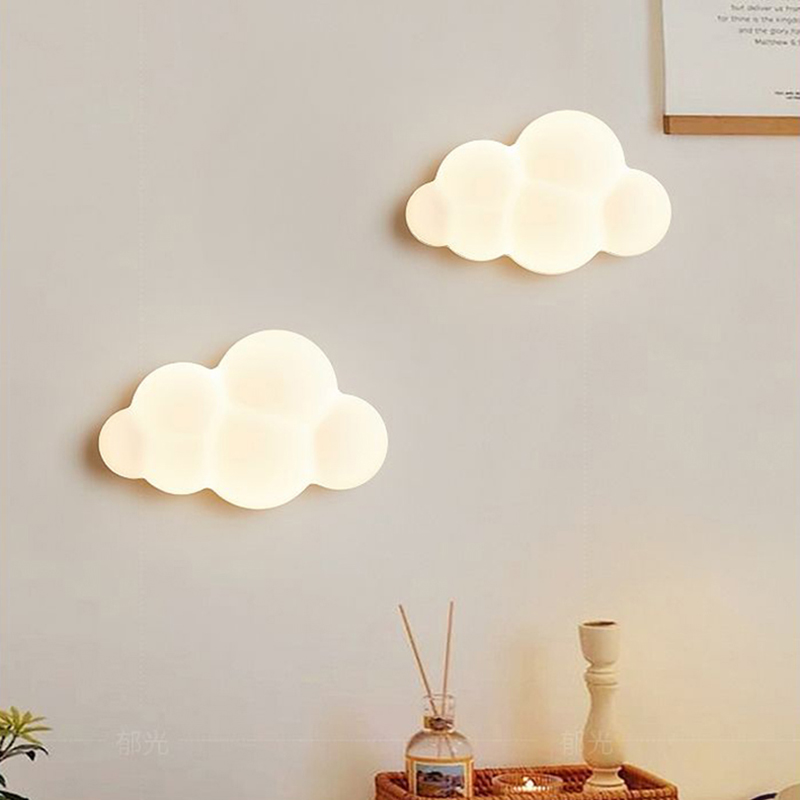 White Cloud Wall Lamps for Chi - Baby Nursery Light recension och pris