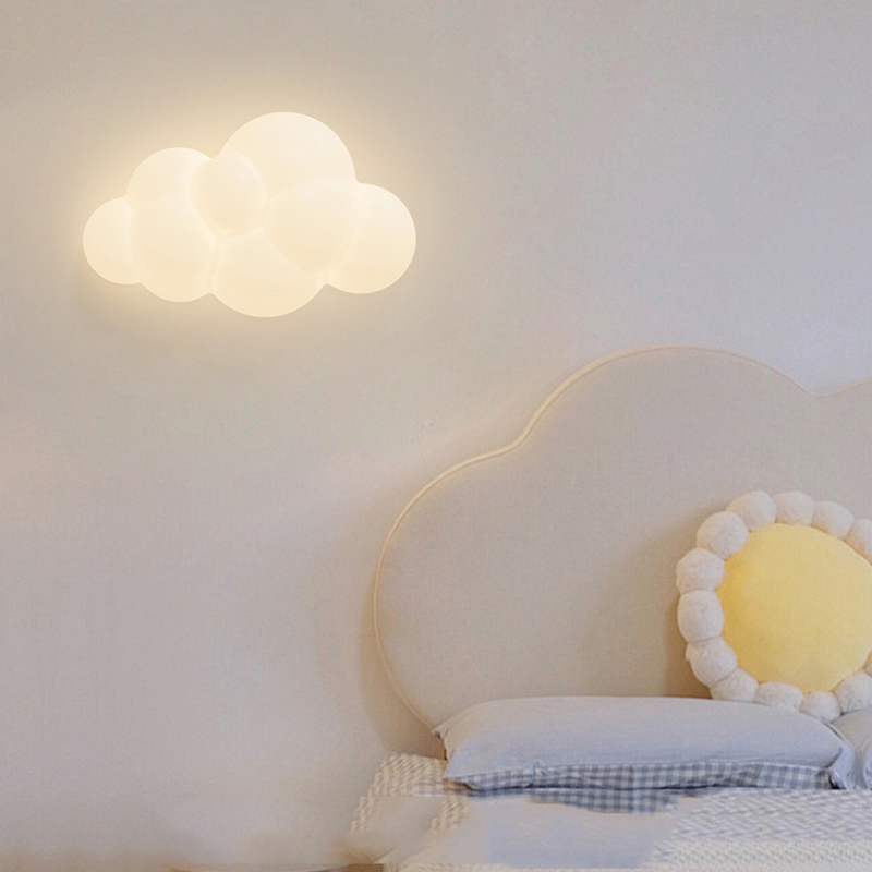 White Cloud Wall Lamps for Chi - Baby Nursery Light recension och pris