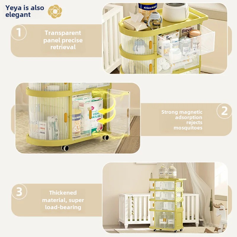 Folding Baby Storage Rack Trol - Baby Nursery Hooks recension och pris
