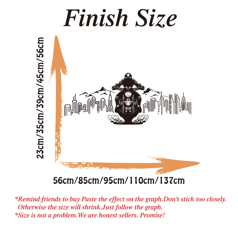 City Skyline Motorcycle Advent - Baby Nursery Decals recension och pris