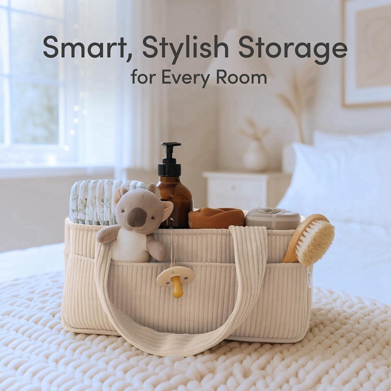 Baby Diaper Organizer for Chan - Baby Nursery Basket recension och pris