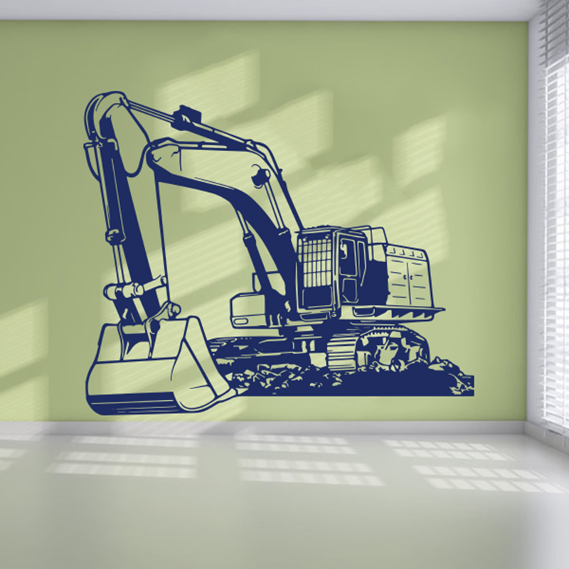 Large Heavy Equipmen Excavator - Baby Nursery Decals recension och pris