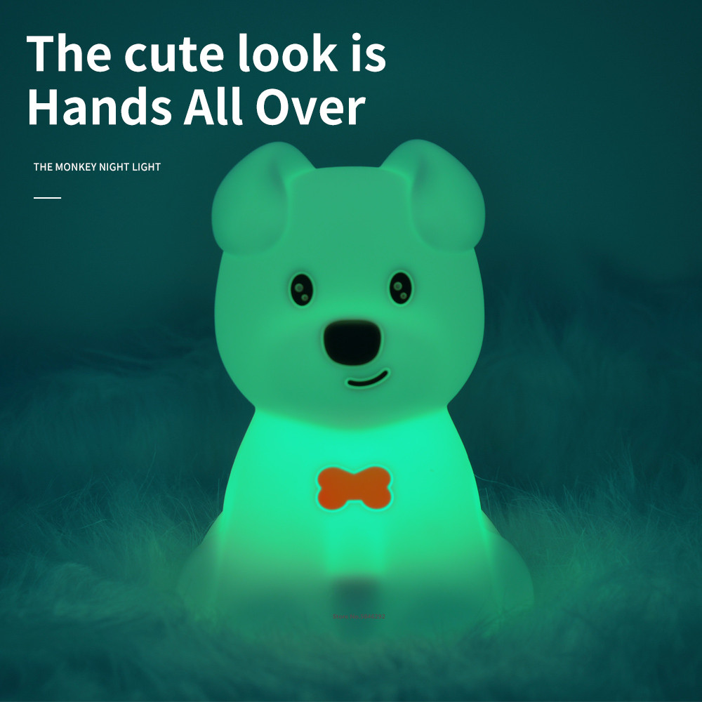 Dog LED Night Light Touch Sens - Baby Nursery Light recension och pris