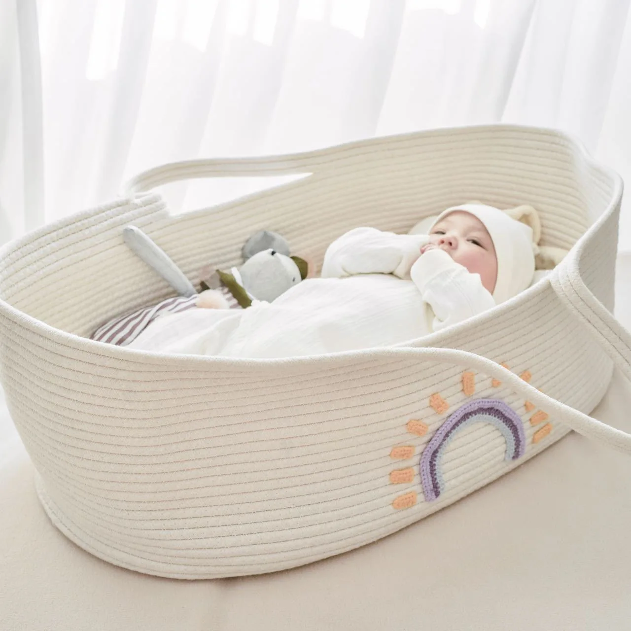 Portable Baby Carrying Basket  - Baby Nursery Basket recension och pris