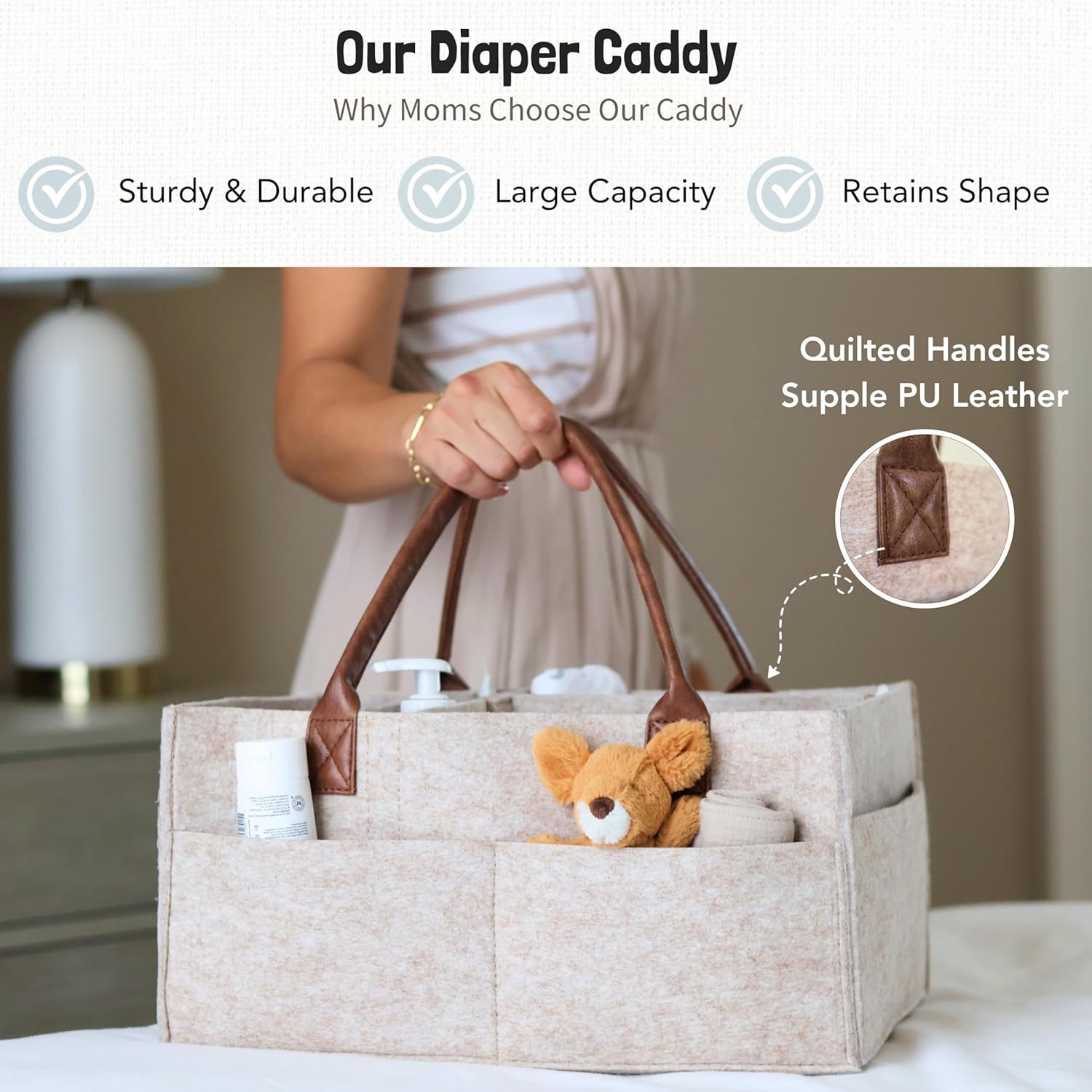 Baby Felt Storage Nursery Orga - Baby Nursery Basket recension och pris