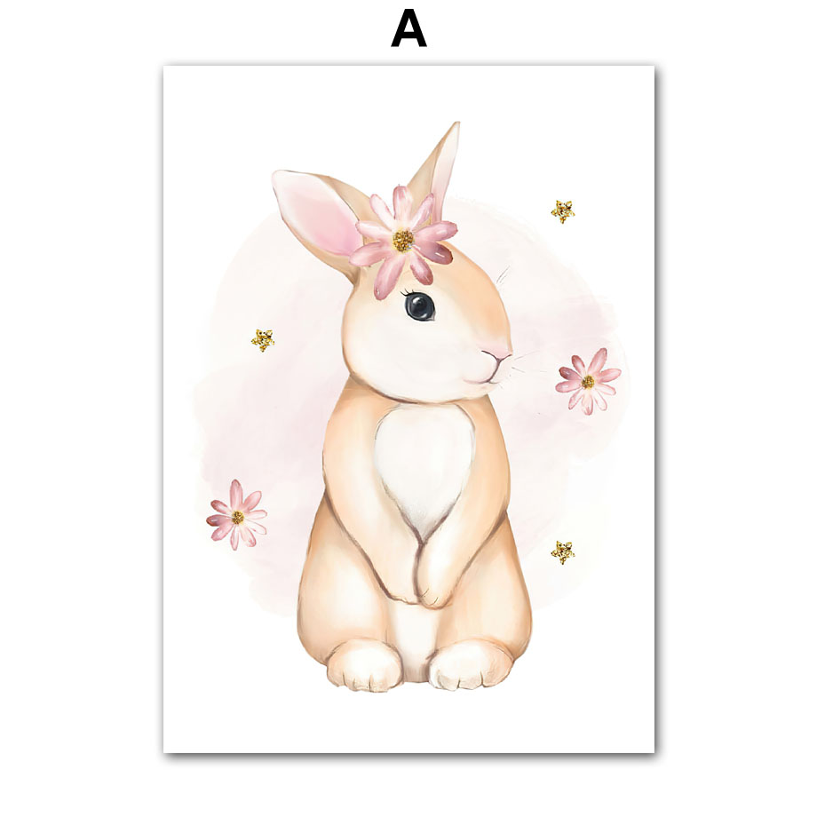 Cute Watercolor Rabbit Rainbow - Baby Nursery Mirror recension och pris