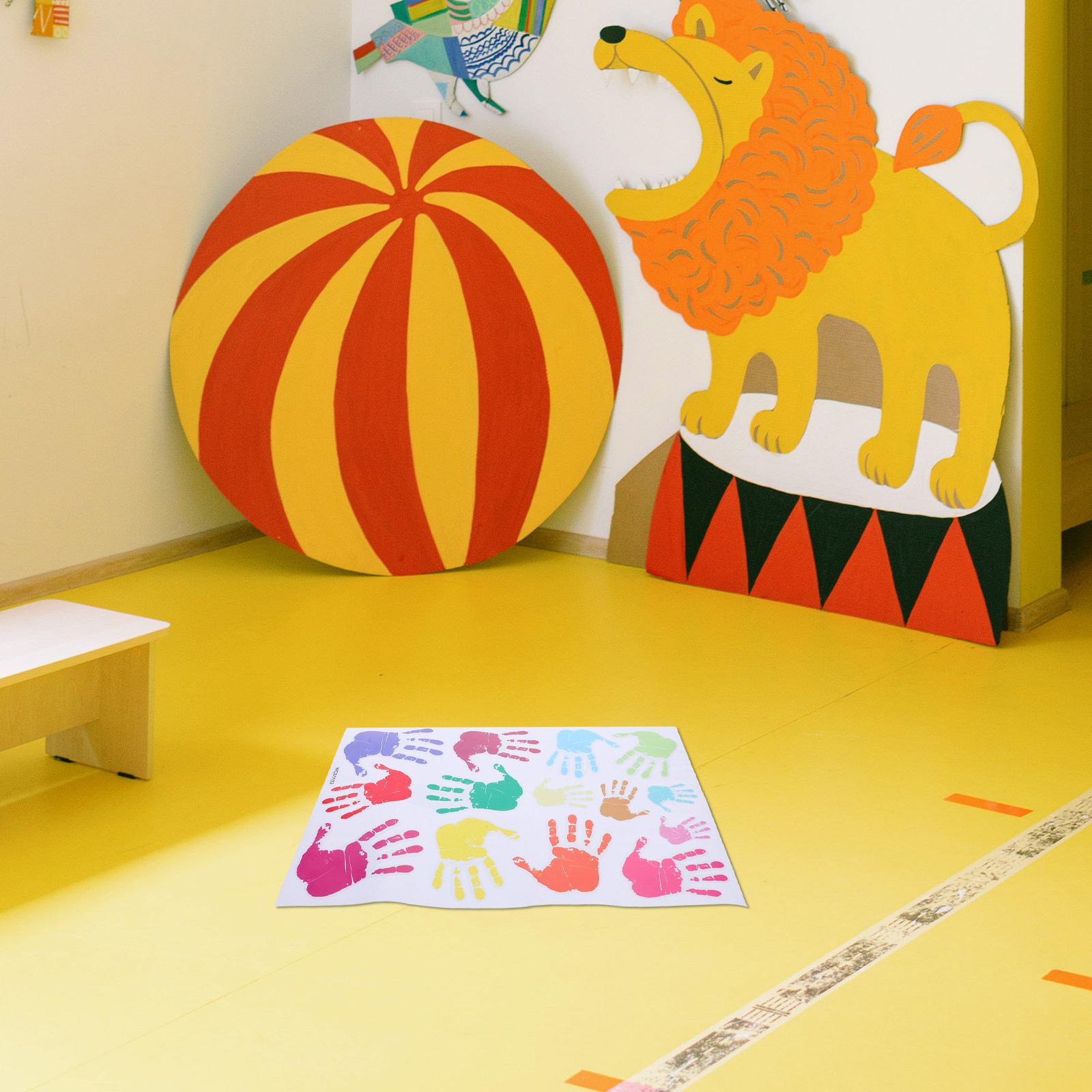 Colorful H print Wall Stickers - Wall Decal Nursery recension och pris