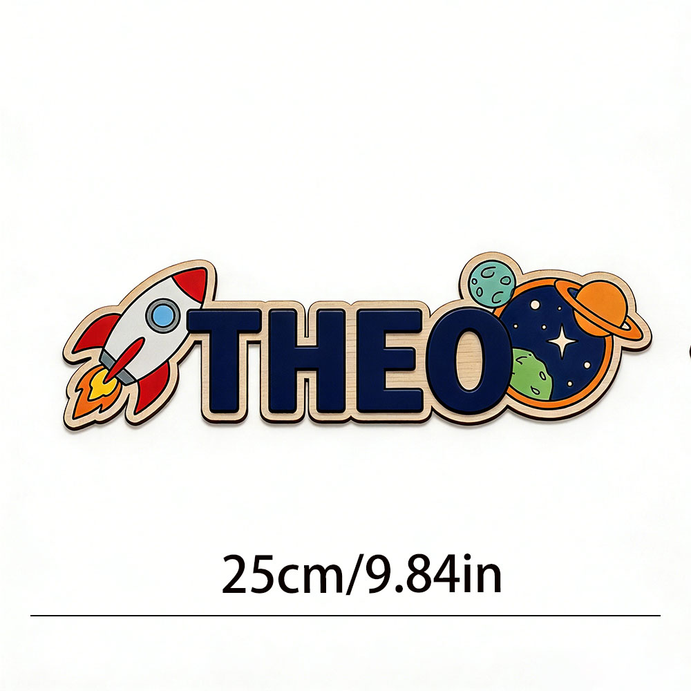 Personalized Space Rocket Name - Baby Nursery Ornaments recension och pris
