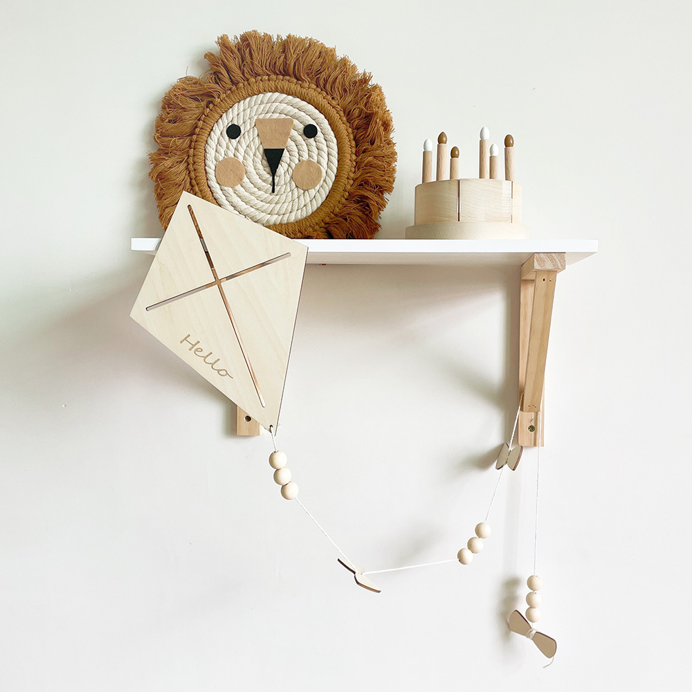 INS Nordic Wooden Kite Wall Or - Baby Nursery Hanging Decor recension och pris