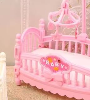 1:12 Dollhouse Miniature Mini  - Baby Nursery Bed recension och pris