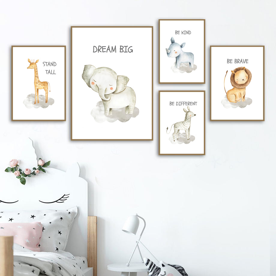Nursery Wall Art Canvas Painti - Baby Nursery Mirror recension och pris