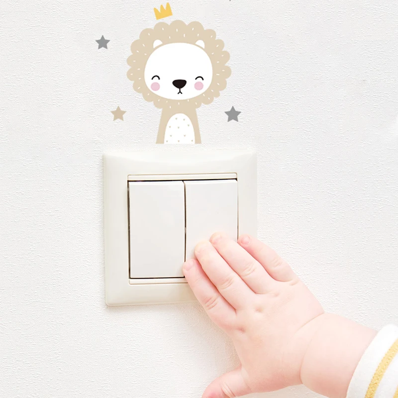 6 pcs boho-style cheerful anim - Wall Decal Nursery recension och pris