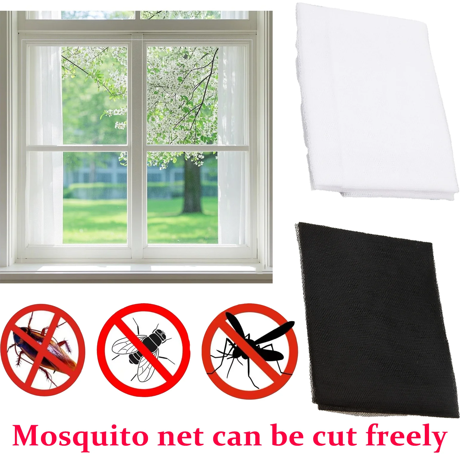 DIY Window Mosquito Net Anti I - Baby Nursery Hooks recension och pris