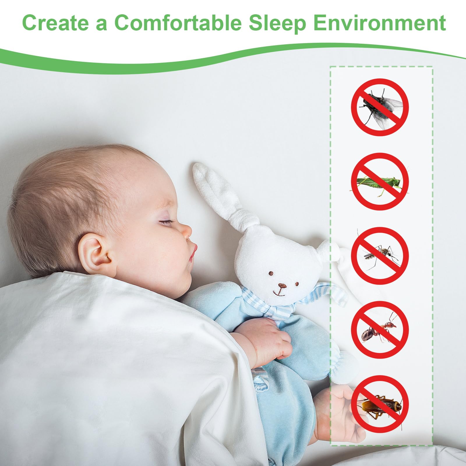DIY Window Mosquito Net Anti I - Baby Nursery Hooks recension och pris