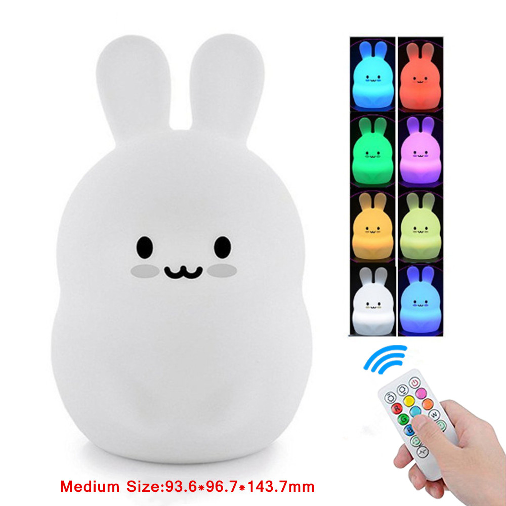 Touch Sensor Rabbit Night Ligh - Baby Nursery Light recension och pris