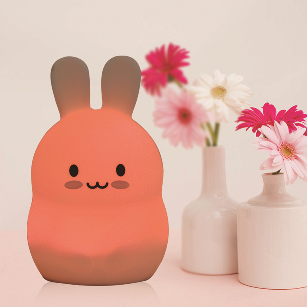 Touch Sensor Rabbit Night Ligh - Baby Nursery Light recension och pris
