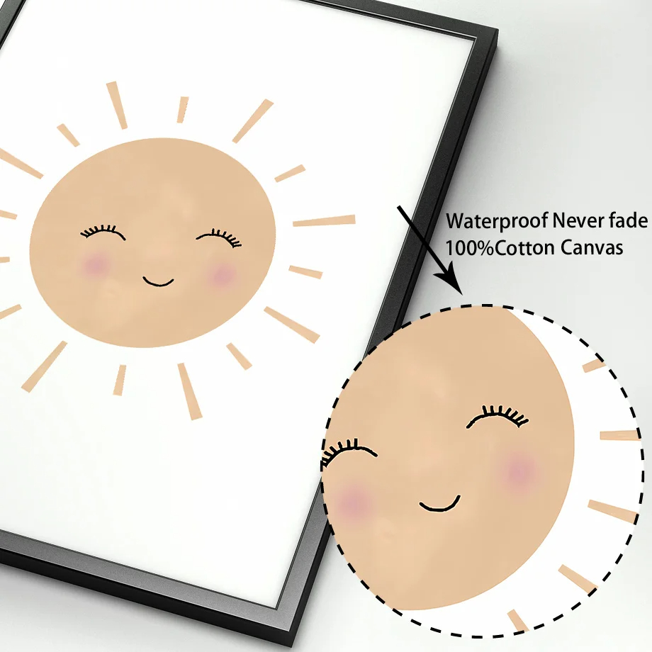 Boho Rabbit Flower Sun Rainbow - Baby Nursery Mirror recension och pris
