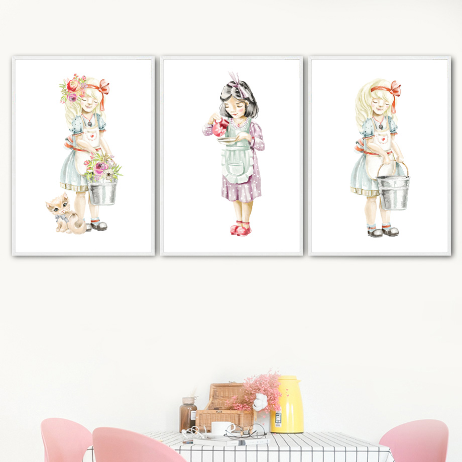 Cute Baby Girl Flower Cat Chic - Baby Nursery Mirror recension och pris