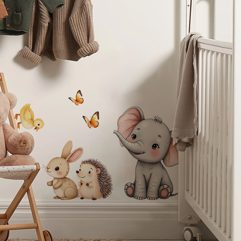 Cartoon Animal Wall Sticker -  - Wall Decal Nursery recension och pris