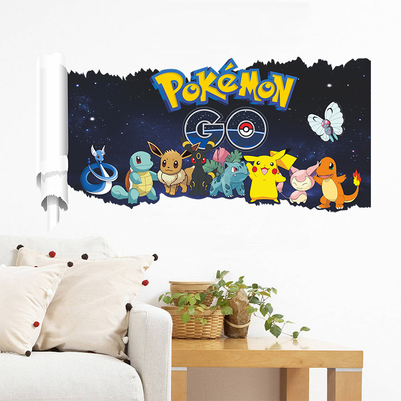 Cartoon Pokémon Pikachu Wall S - Wall Decal Nursery recension och pris