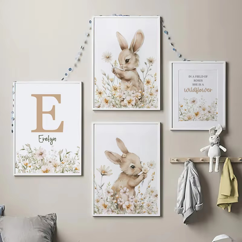 Autumn Rabbit Wild Flower Dais - Baby Nursery Mirror recension och pris