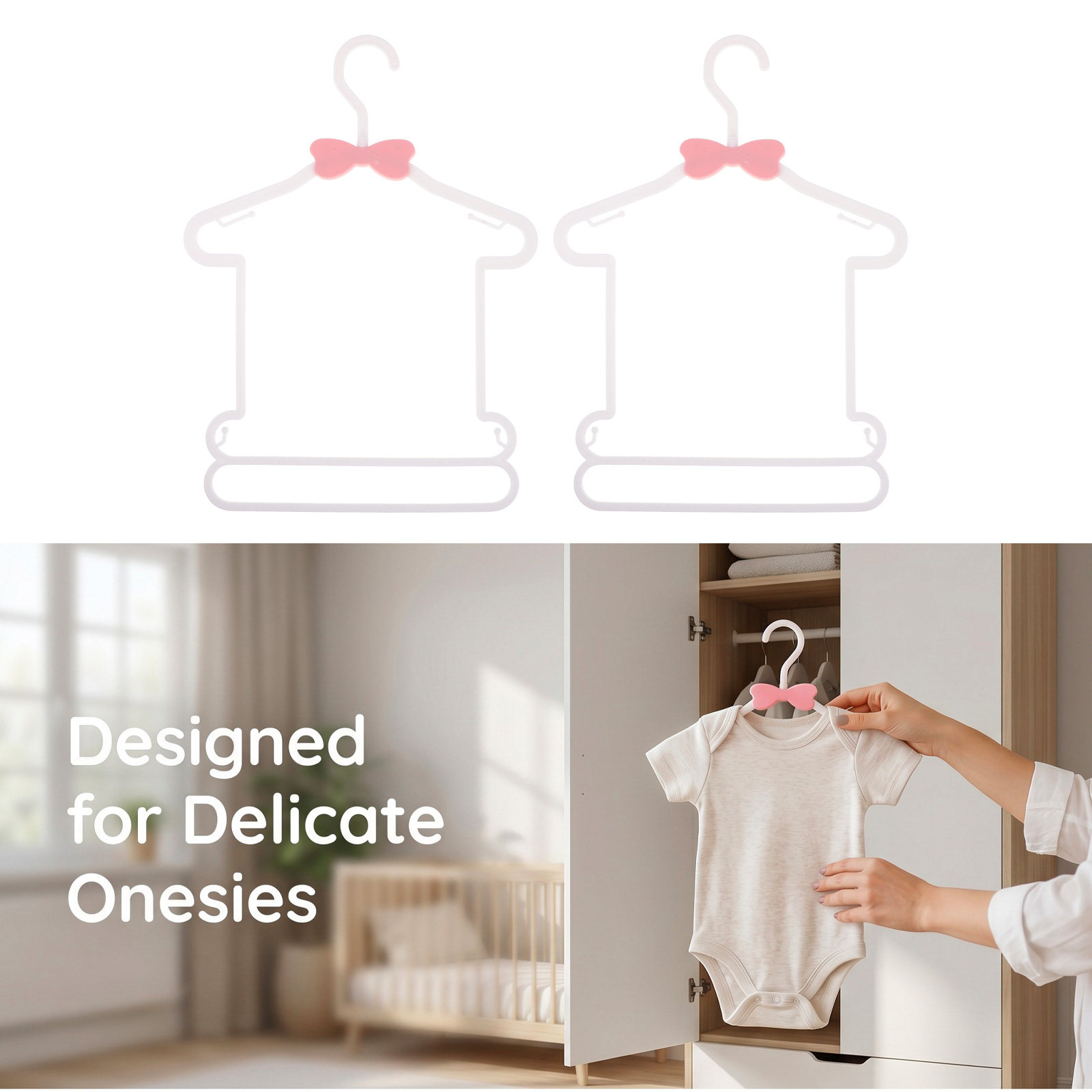 8Pcs Anti Slip Newborn Hangers - Baby Nursery Hooks recension och pris