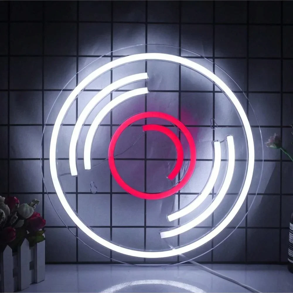 Bear Shaped Mirror Neon Sign D - Baby Nursery Mirror recension och pris