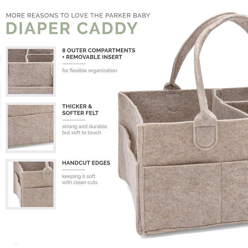 Diaper Caddy - Nursery Storage - Baby Nursery Basket recension och pris