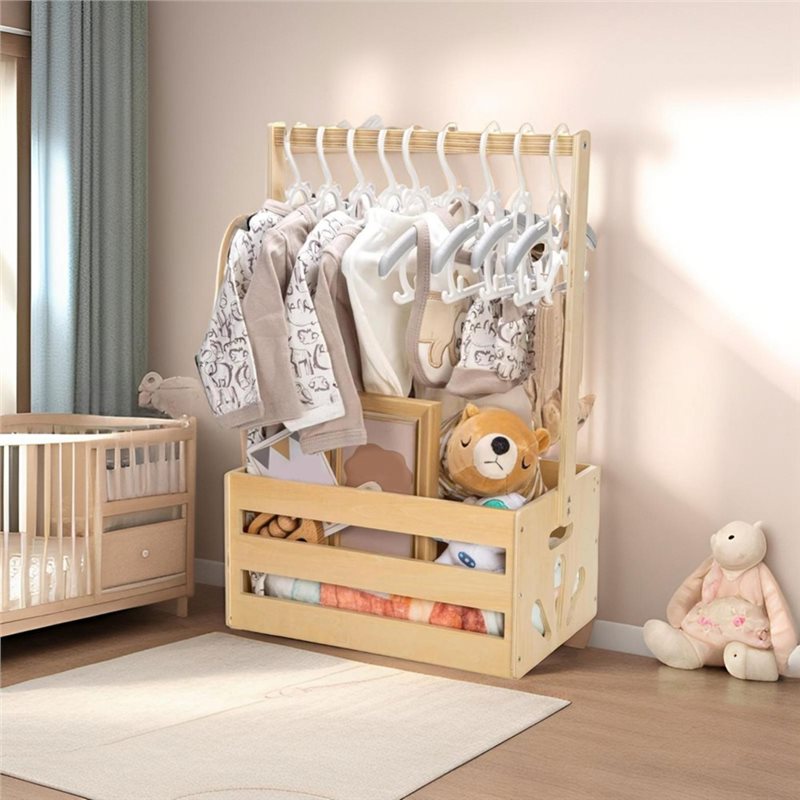 Wooden Baby Shower Gift Basket - Baby Nursery Basket recension och pris