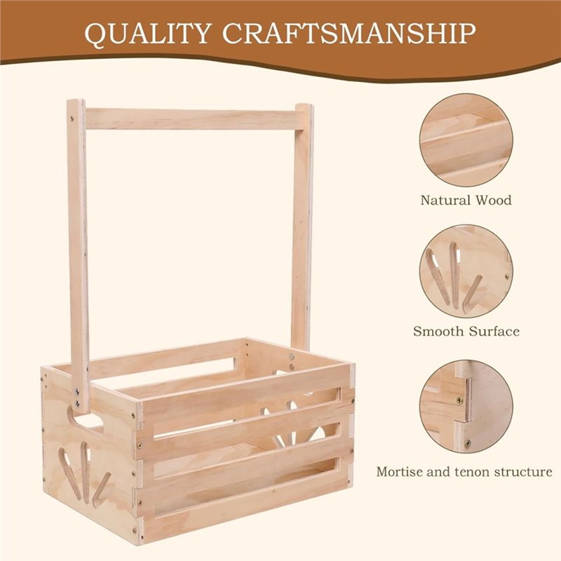 Wooden Baby Shower Gift Basket - Baby Nursery Basket recension och pris