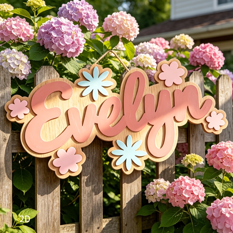 Personalized Floral Themed Nam - Baby Nursery Hanging Decor recension och pris