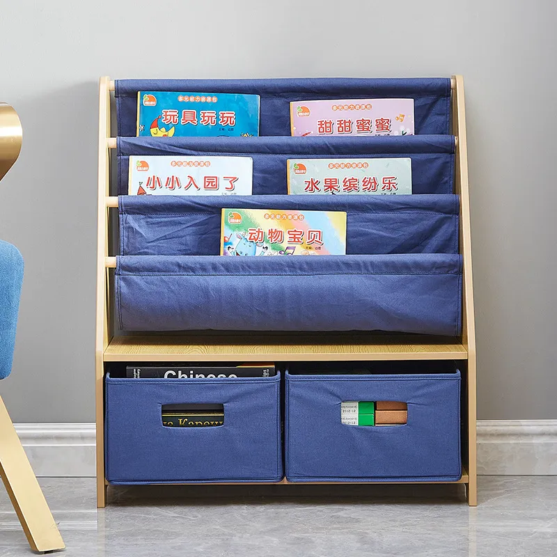 Kids Canvas Bookshelf Layered  - Baby Nursery Unit recension och pris