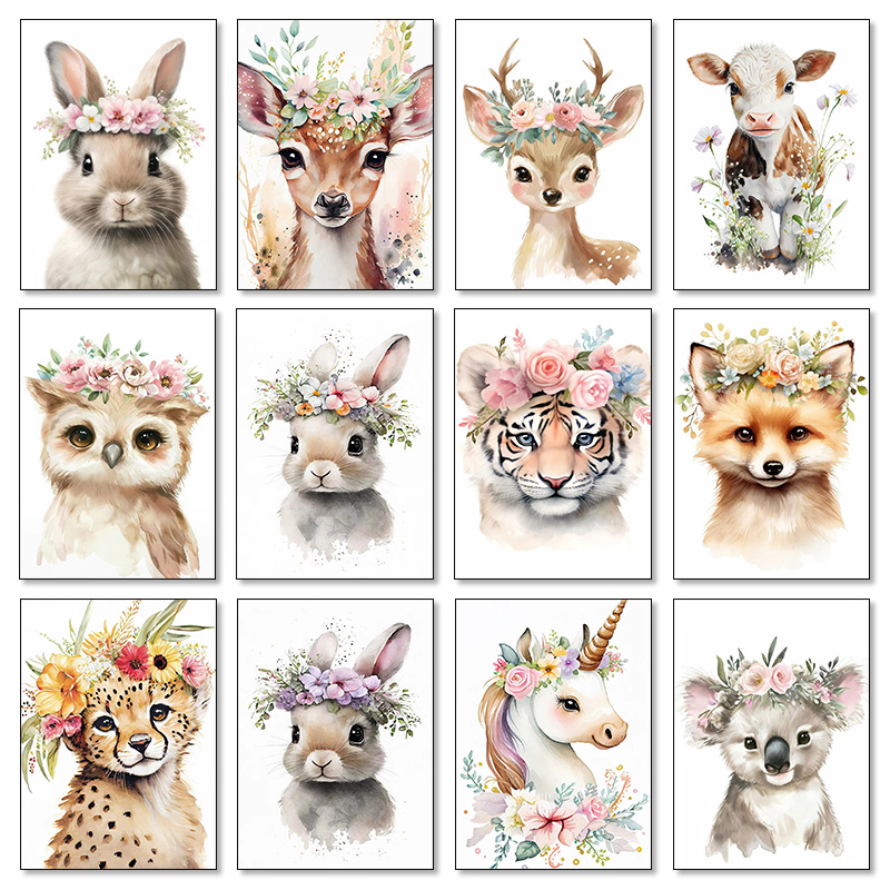 Baby Bear Bunny Deer Raccoon O - Baby Nursery Mirror recension och pris