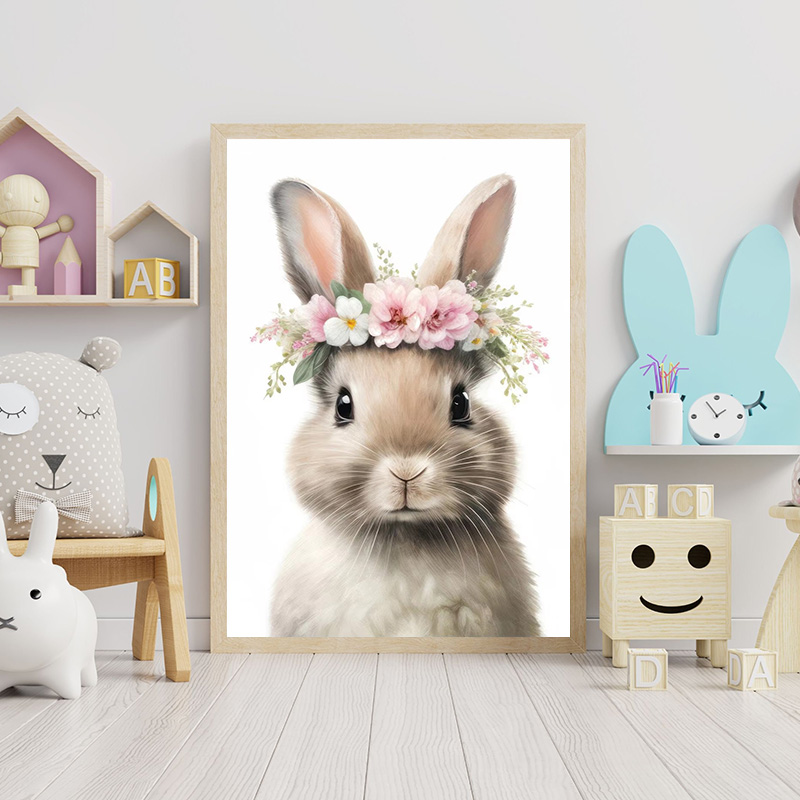 Baby Bear Bunny Deer Raccoon O - Baby Nursery Mirror recension och pris