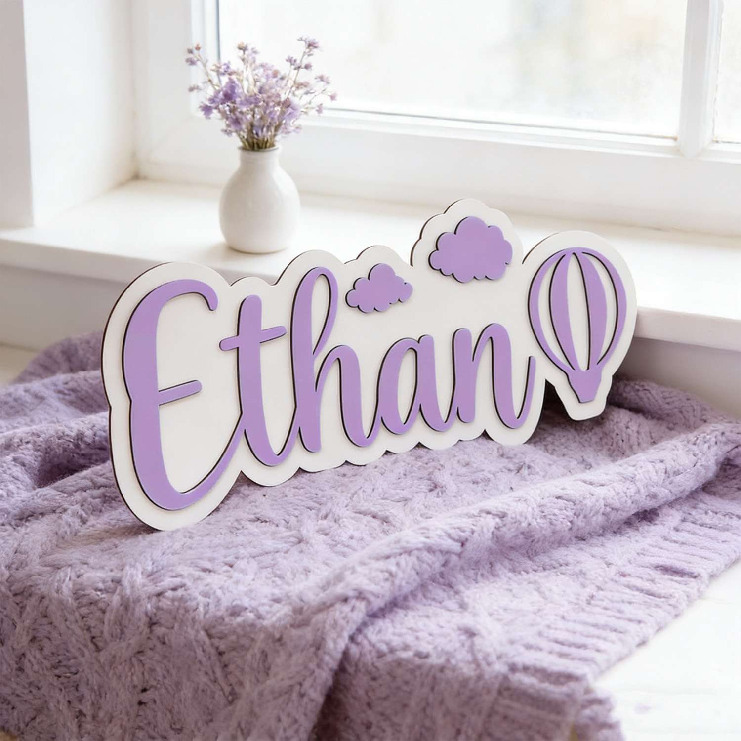 Personalized Hot Air Balloon & - Baby Nursery Ornaments recension och pris